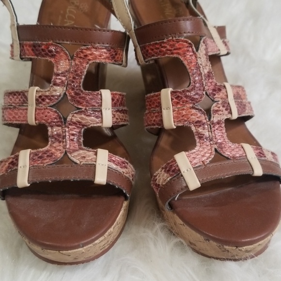 Sbicca of California platform cork shoes heels. 8 - Picture 2 of 8